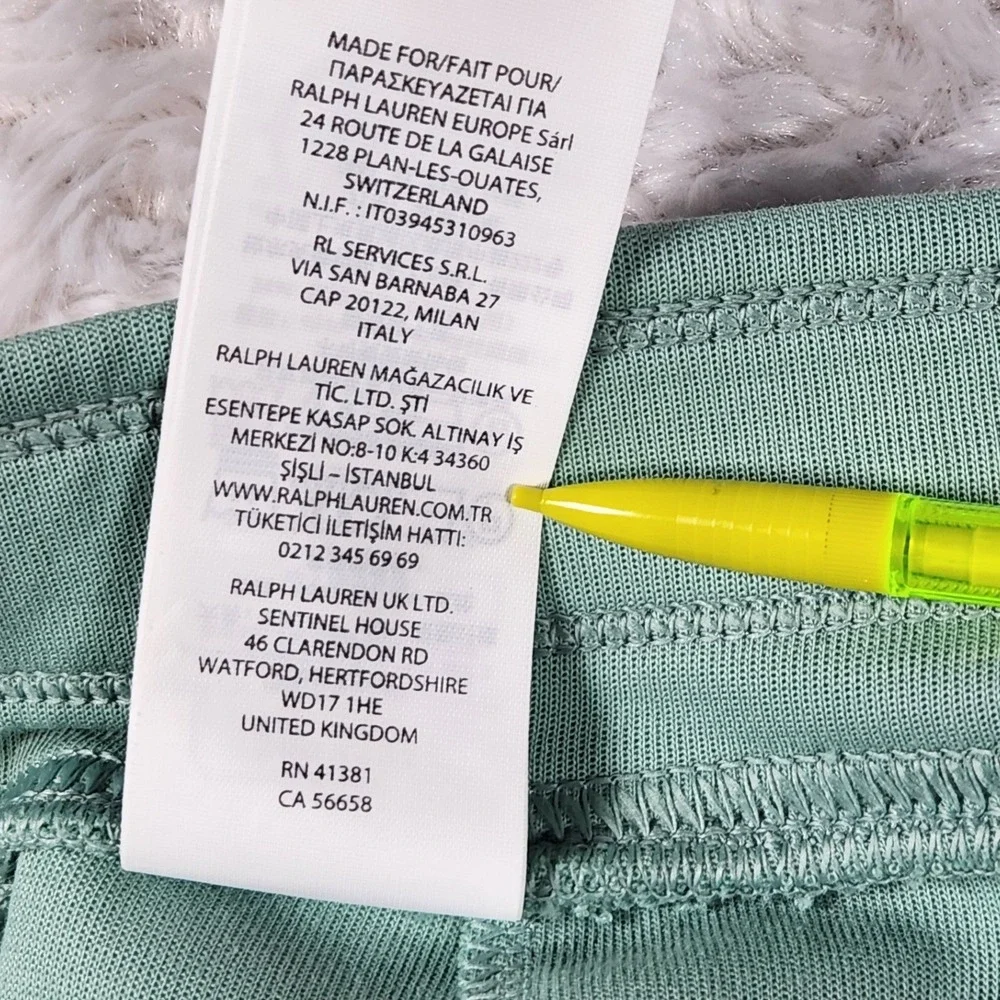 Polo Ralph Lauren Joggers Sweatpants Mint Green‎ Pony Logo Mens Size 2XLT